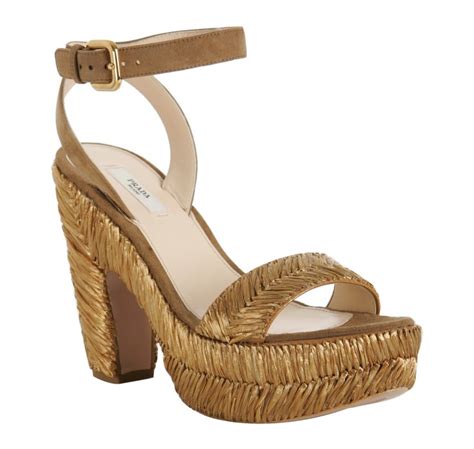 suede sandals prada|prada raffia sandals.